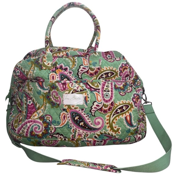 Vera Bradley Tutti Frutti Paisley Weekend Duffle Bag w/Shoulder Strap - Picture 4 of 16